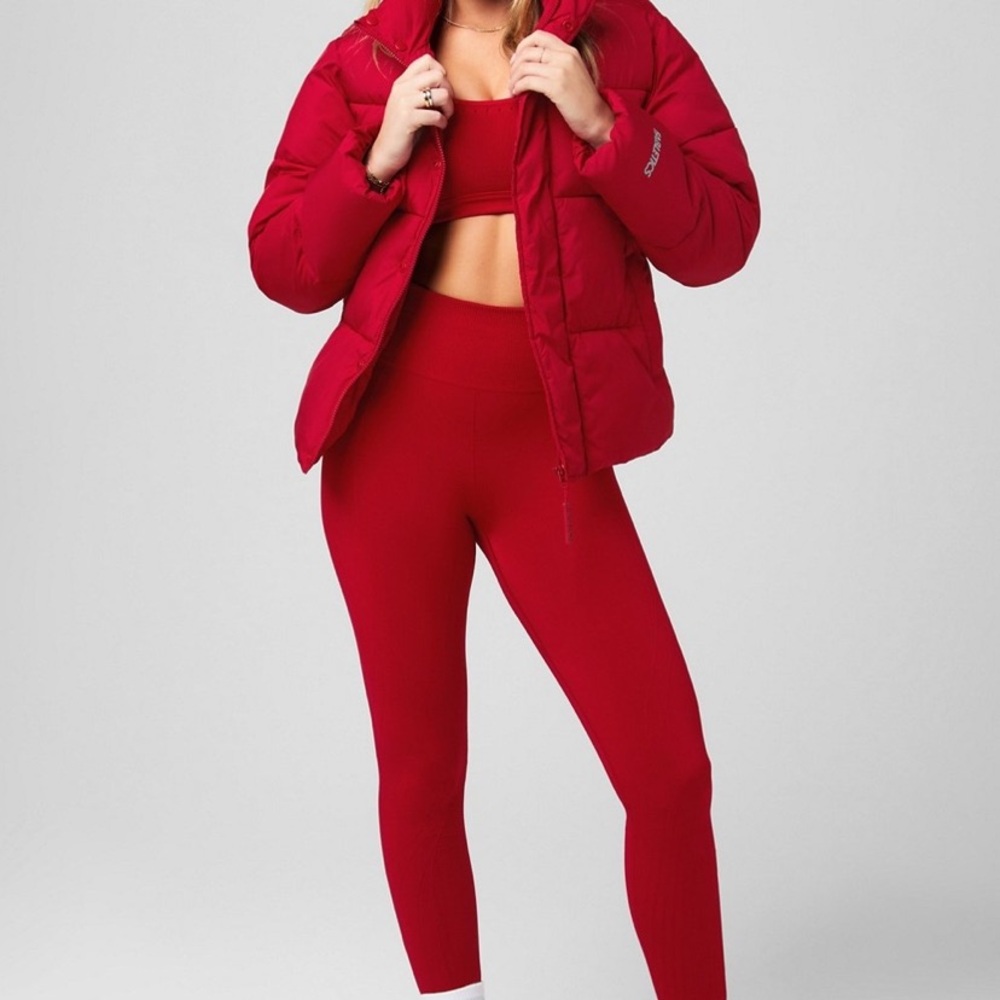 Fabletics essential puffer jacket & sculpt knit c… - image 5